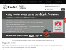 Tablet Screenshot of goldymotorsholden.com.au